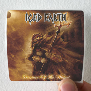 Iced Earth Overture Of The Wicked Album Cover Sticker Iced Earth Overture Of The Wicked Album Cover Sticker