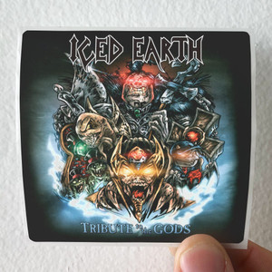 Iced Earth Tribute To The Gods Album Cover Sticker Iced Earth Tribute To The Gods Album Cover Sticker