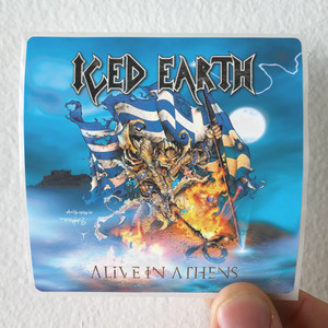 Iced Earth Alive In Athens Album Cover Sticker