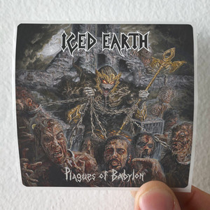 Iced Earth Plagues Of Babylon Album Cover Sticker Iced Earth Plagues Of Babylon Album Cover Sticker