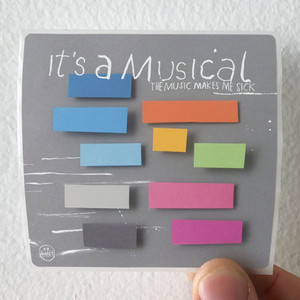 Its a Musical The Music Makes Me Sick Album Cover Sticker Its a Musical The Music Makes Me Sick Album Cover Sticker