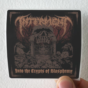 Interment Into The Crypts Of Blasphemy Album Cover Sticker