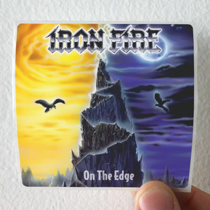 Iron Fire On The Edge Album Cover Sticker