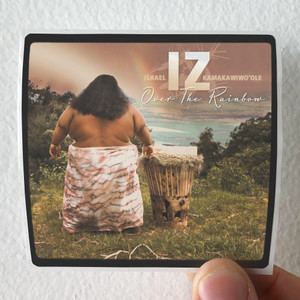 Israel Kamakawiwoole Over The Rainbow Album Cover Sticker Israel Kamakawiwoole Over The Rainbow Album Cover Sticker