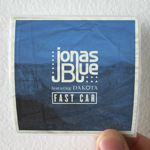 Jonas Blue Fast Car Radio Edit Album Cover Sticker