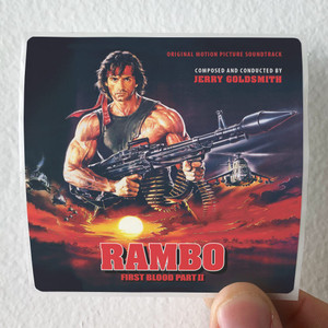 Jerry Goldsmith Rambo First Blood Part Ii Album Cover Sticker Jerry Goldsmith Rambo First Blood Part Ii Album Cover Sticker