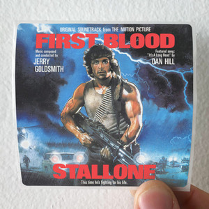 Jerry Goldsmith First Blood Album Cover Sticker Jerry Goldsmith First Blood Album Cover Sticker