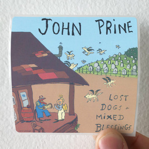 John Prine Lost Dogs And Mixed Blessings Album Cover Sticker John Prine Lost Dogs And Mixed Blessings Album Cover Sticker