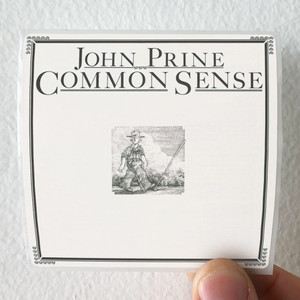 John Prine Common Sense Album Cover Sticker John Prine Common Sense Album Cover Sticker