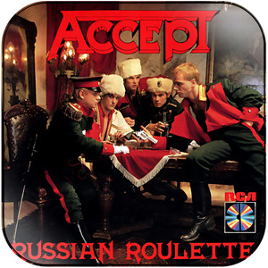 Accept Russian Roulette Album Cover Sticker Album Cover Sticker