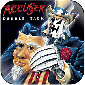 Accuser Double Talk Album Cover Sticker Album Cover Sticker Accuser Double Talk Album Cover Sticker Album Cover Sticker