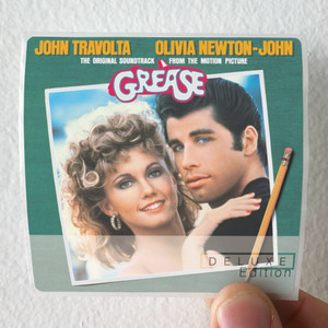 Jim Jacobs Grease The Original Soundtrack From The Motion Picture 1 Album Cover Sticker