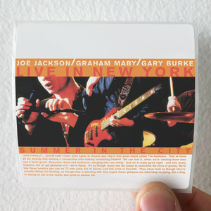 Joe Jackson Summer In The City Live In New York Album Cover Sticker
