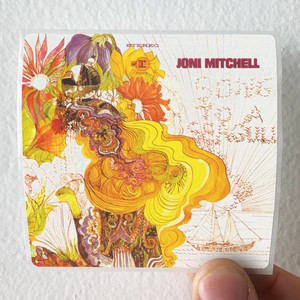 Joni Mitchell Song To A Seagull Album Cover Sticker