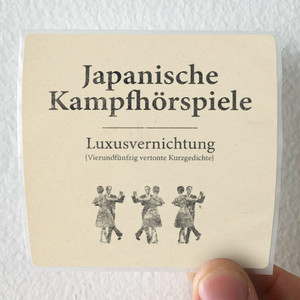 Japanische Kampfhorspiele Luxusvernichtung Album Cover Sticker Japanische Kampfhorspiele Luxusvernichtung Album Cover Sticker