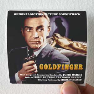 John Barry Goldfinger Album Cover Sticker John Barry Goldfinger Album Cover Sticker