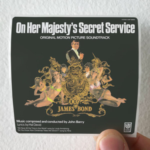 John Barry On Her Majestys Secret Service Album Cover Sticker