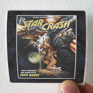 John Barry Starcrash Album Cover Sticker John Barry Starcrash Album Cover Sticker