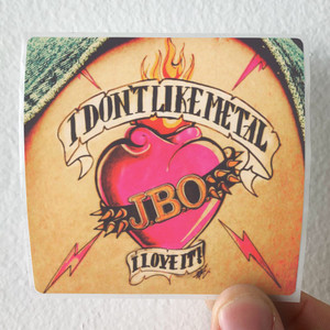 JBO I Dont Like Metal I Love It Album Cover Sticker JBO I Dont Like Metal I Love It Album Cover Sticker
