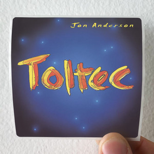 Jon Anderson Toltec Album Cover Sticker Jon Anderson Toltec Album Cover Sticker