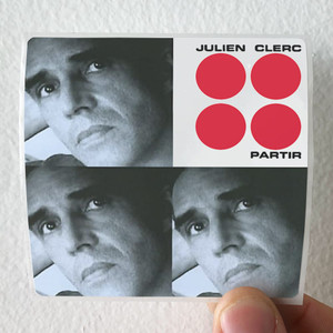 Julien Clerc Partir Album Cover Sticker
