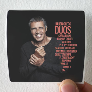 Julien Clerc Duos Album Cover Sticker Julien Clerc Duos Album Cover Sticker