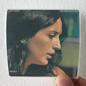 Joan Baez The First Ten Years Album Cover Sticker Joan Baez The First Ten Years Album Cover Sticker