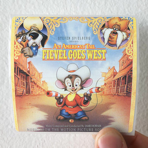 James Horner An American Tail Fievel Goes West Album Cover Sticker