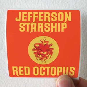Jefferson Starship Red Octopus Album Cover Sticker