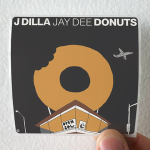 J Dilla Donuts 1 Album Cover Sticker J Dilla Donuts 1 Album Cover Sticker