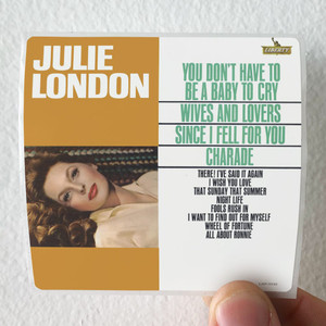 Julie London You Dont Have To Be A Baby To Cry Album Cover Sticker Julie London You Dont Have To Be A Baby To Cry Album Cover Sticker