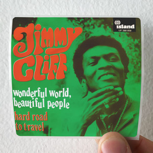 Jimmy Cliff Wonderful World Beautiful People Album Cover Sticker