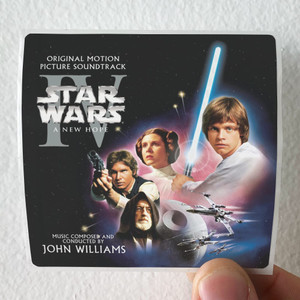 John Williams Star Wars A New Hope 3 Album Cover Sticker
