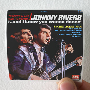 Johnny Rivers And I Know You Wanna Dance Album Cover Sticker