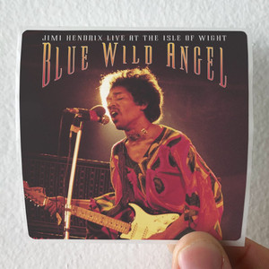 Jimi Hendrix Blue Wild Angel Live At The Isle Of Wight Album Cover Sticker