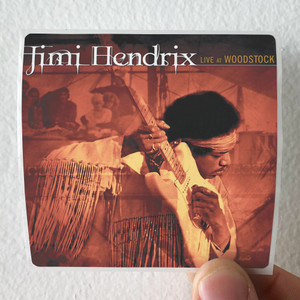 Jimi Hendrix Live At Woodstock 2 Album Cover Sticker Jimi Hendrix Live At Woodstock 2 Album Cover Sticker