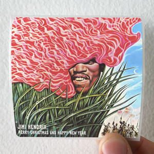 Jimi Hendrix Merry Christmas And Happy New Year 2 Album Cover Sticker Jimi Hendrix Merry Christmas And Happy New Year 2 Album Cover Sticker