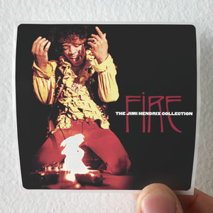 Jimi Hendrix Fire The Jimi Hendrix Collection Album Cover Sticker Jimi Hendrix Fire The Jimi Hendrix Collection Album Cover Sticker