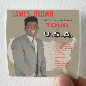 James Brown and The Famous Flames Tour The Usa Album Cover Sticker