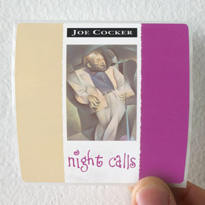 Joe Cocker Night Calls Album Cover Sticker Joe Cocker Night Calls Album Cover Sticker