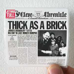 Jethro Tull Thick As A Brick 3 Album Cover Sticker