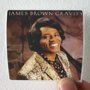James Brown Gravity Album Cover Sticker
