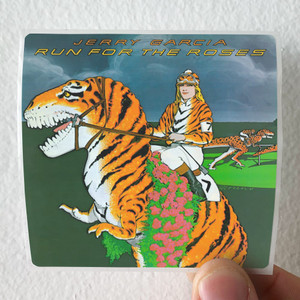 Jerry Garcia Run For The Roses Album Cover Sticker Jerry Garcia Run For The Roses Album Cover Sticker