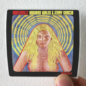 Jerry Garcia Hooteroll Album Cover Sticker Jerry Garcia Hooteroll Album Cover Sticker