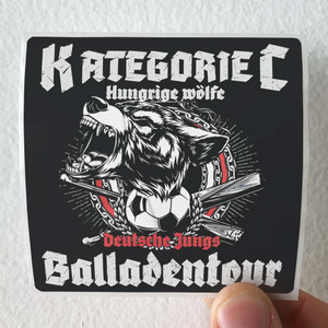 Kategorie C Deutsche Jungs Balladentour Album Cover Sticker