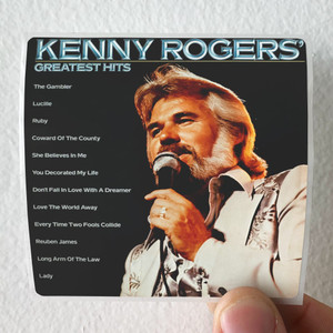 Kenny Rogers Greatest Hits 1 Album Cover Sticker Kenny Rogers Greatest Hits 1 Album Cover Sticker