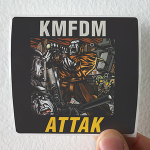 KMFDM Attak Album Cover Sticker