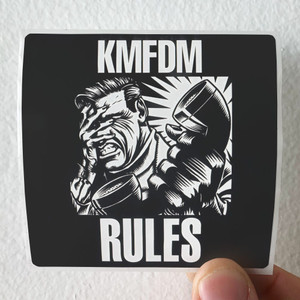 KMFDM Rules Album Cover Sticker