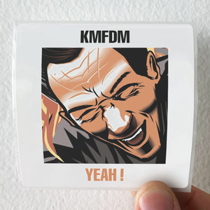 KMFDM Yeah Album Cover Sticker KMFDM Yeah Album Cover Sticker