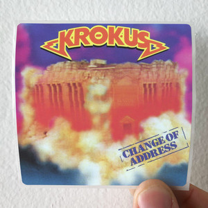 Krokus Change Of Address Album Cover Sticker